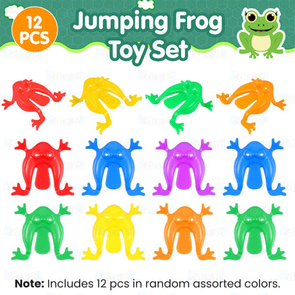 PLASTIC JUMPING FROG FINGER PRESS TOY