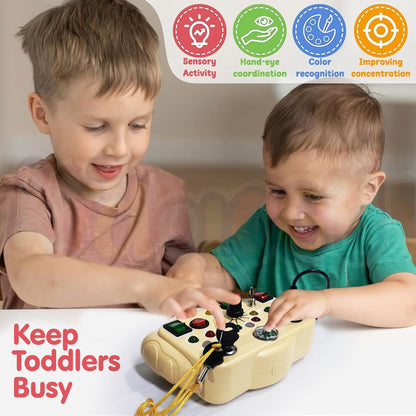 Montessori LED Light Switch Busy Board