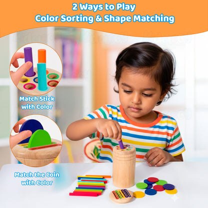 3 in 1 Activity Montessori Wooden Toy