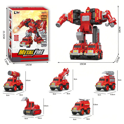 5-in-1 MAGNETIC ENGINEERING TRANSFORMING CAR
