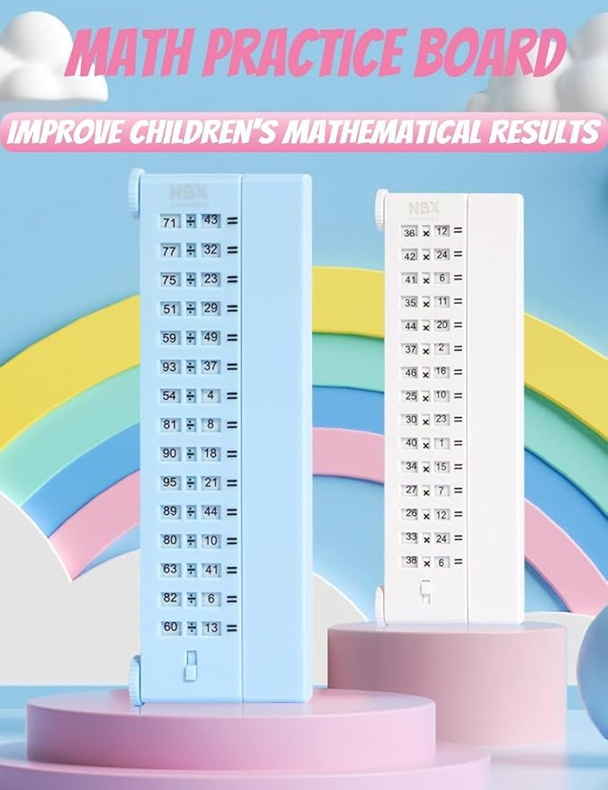 Reusable Math Multiplication & Division Practice Board (Set of 2)
