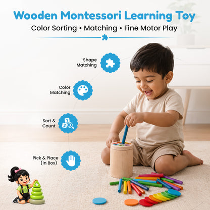 Multi Activity Montessori Wooden Toy