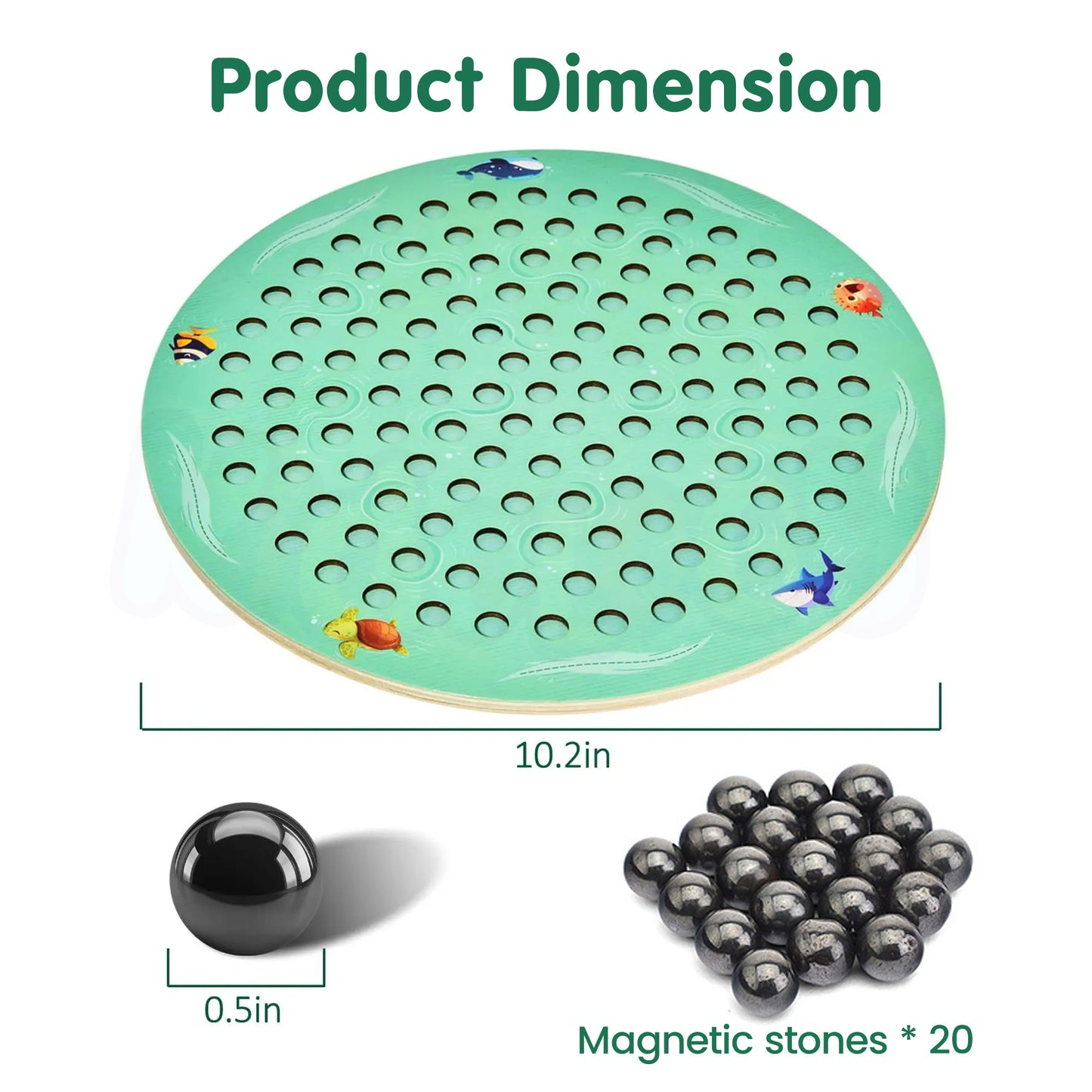 Circular Magnet Clash Chess Game