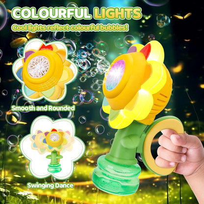Dancing Sunflower Soap Bubble Machine