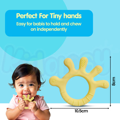 Silicone Finger-Shaped Teether (Yellow)
