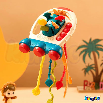Baby Pull String Sensory Finger Rocket Toy