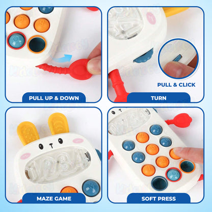 Kids Realistic Phone Pull String Activity Toy