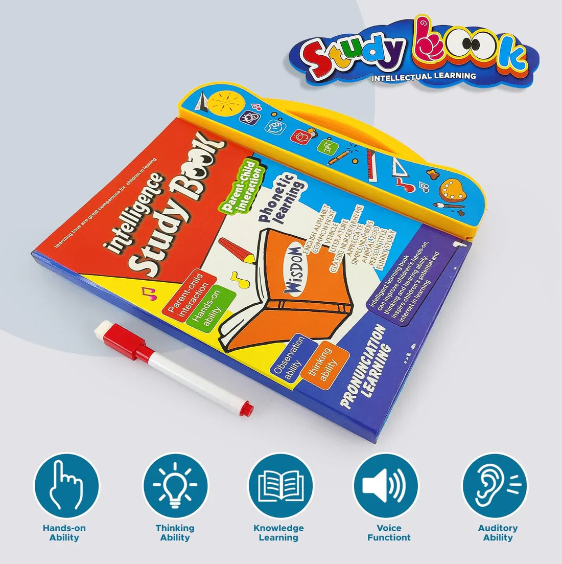 Children’s Interactive English Letters & Words Learning Book