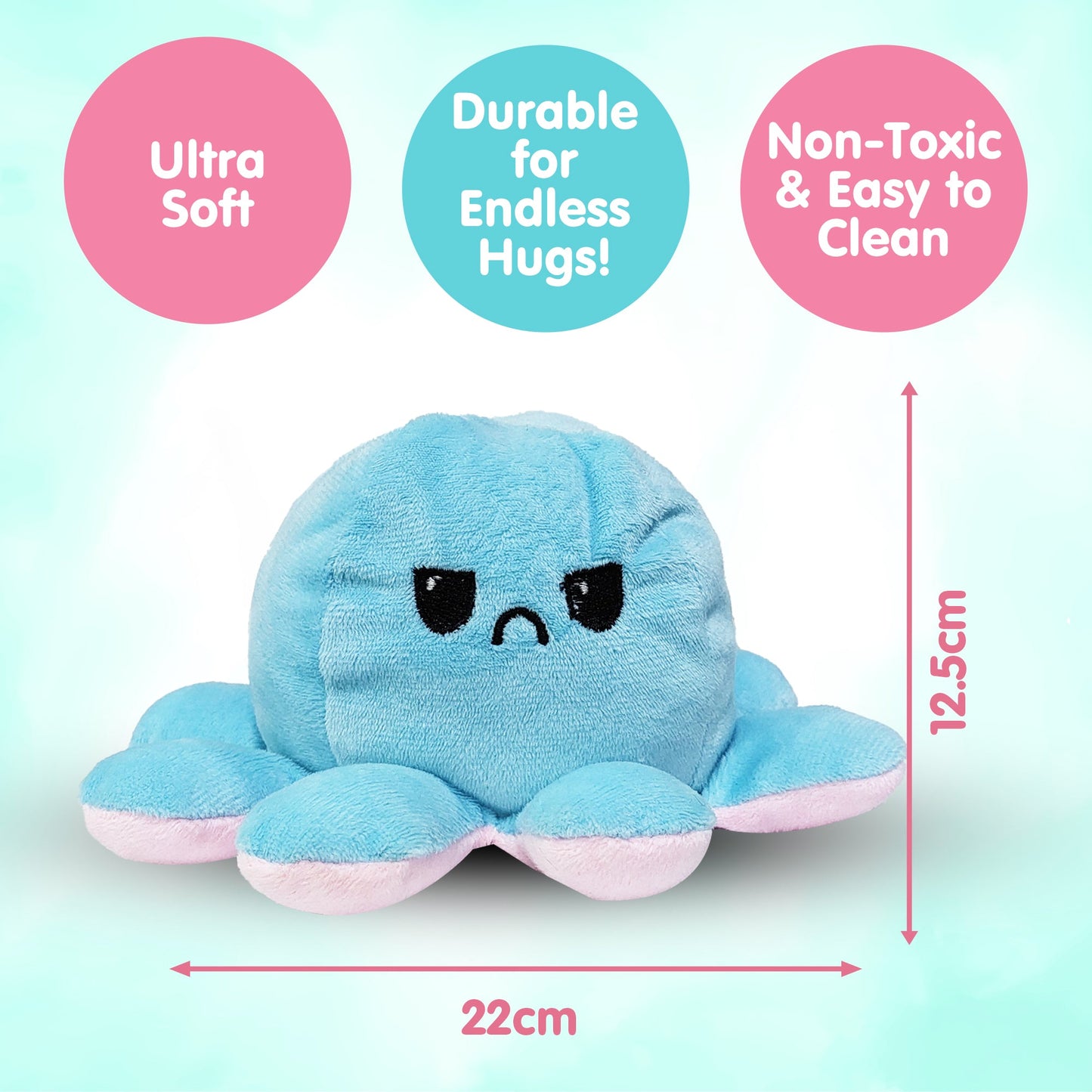 Reversible Octopus Plush Soft Toy