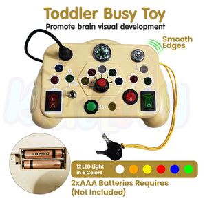 Montessori LED Light Switch Busy Board