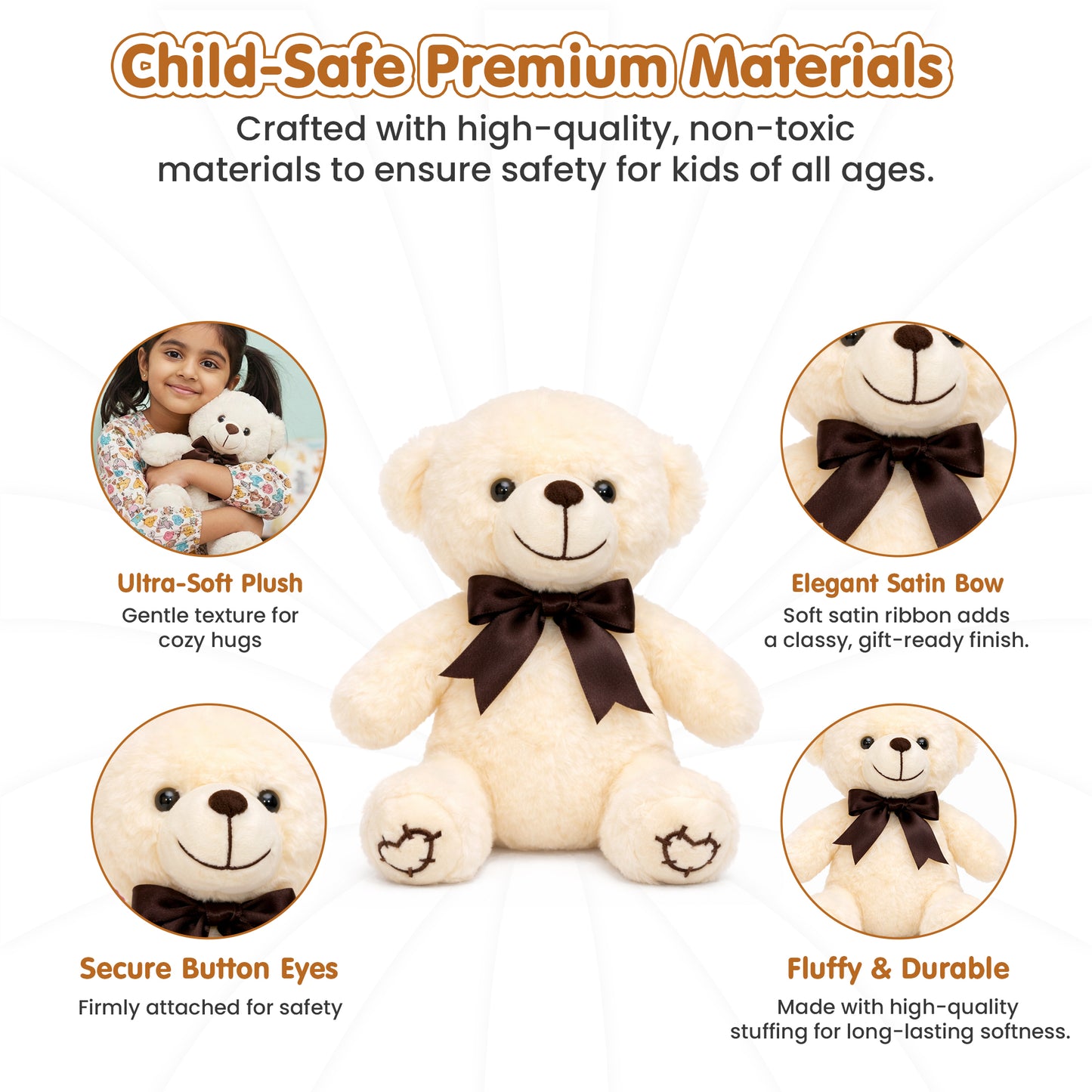 Soft & Cuddly Stuffed Teddy Bear