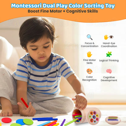 3 in 1 Activity Montessori Wooden Toy