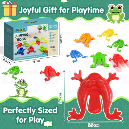 PLASTIC JUMPING FROG FINGER PRESS TOY