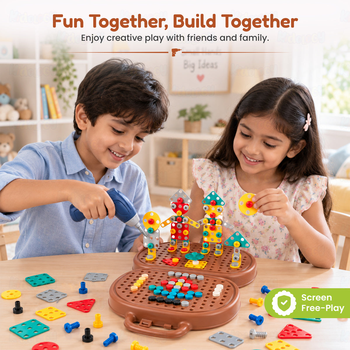 203-Piece Toolbox Drill Puzzle Set by Kidology, view 5