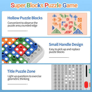 Super Blocks Pattern Matching Puzzle