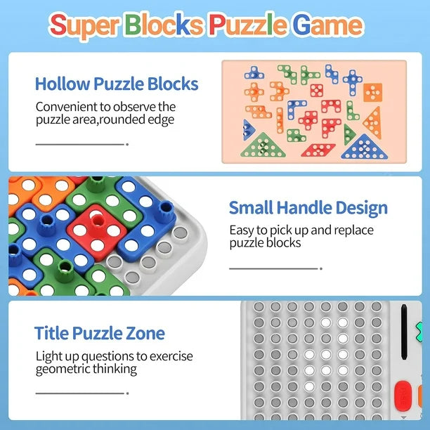 Super Blocks Pattern Matching Puzzle