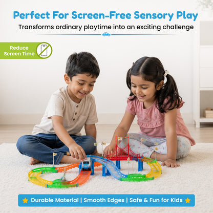 DIY Rapid Variety Car Racing Track with Electric Car Toys