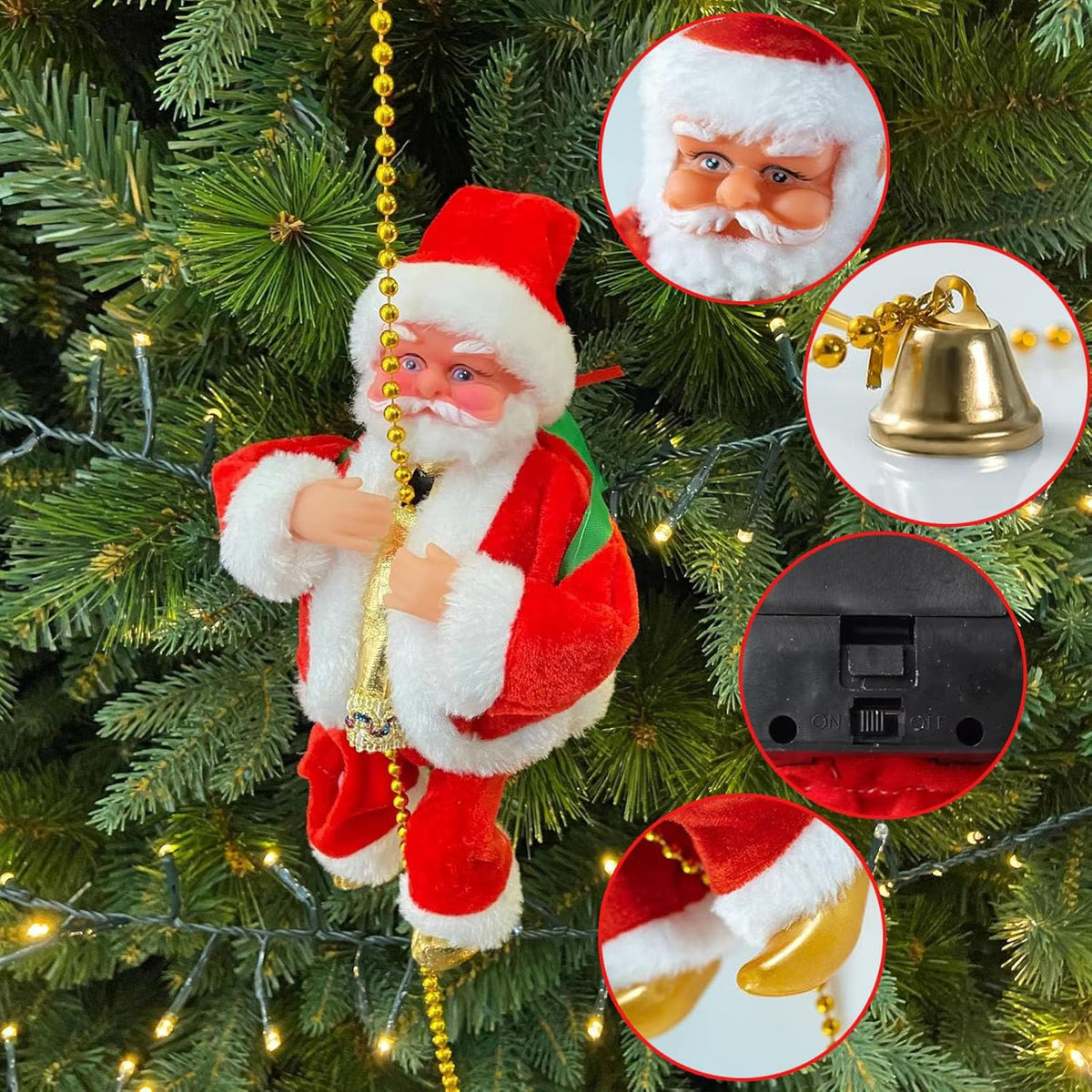 Santa Climbing Electric Toy