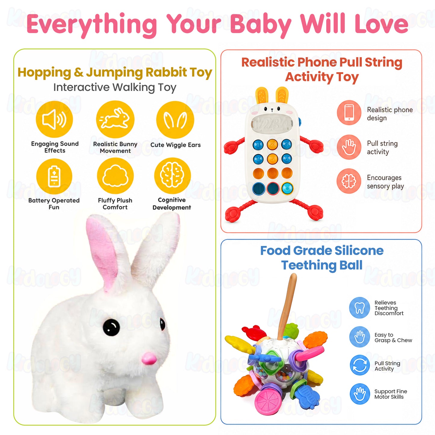 Playtime Pals Baby Hamper ( Pack of 3 )