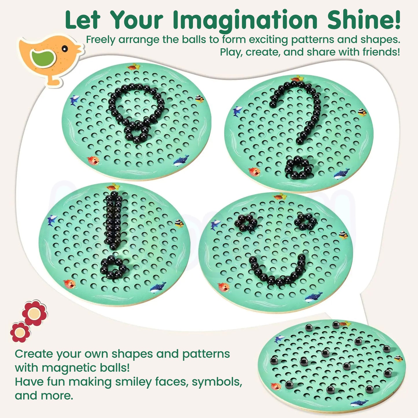 Circular Magnet Clash Chess Game