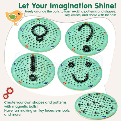 Circular Magnet Clash Chess Game