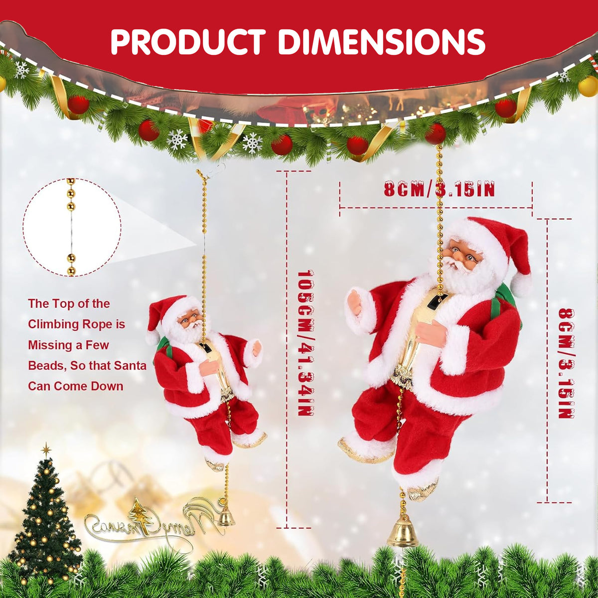 Santa Climbing Electric Toy