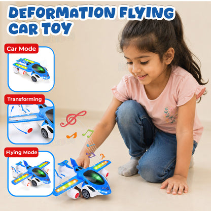 Automatic Deformation Airplane With Light & Music