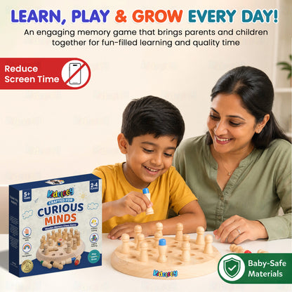 Wooden Memory Chess Game