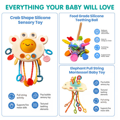 Baby Explorer Activity Hamper ( Set of 3 )