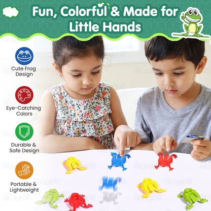 PLASTIC JUMPING FROG FINGER PRESS TOY