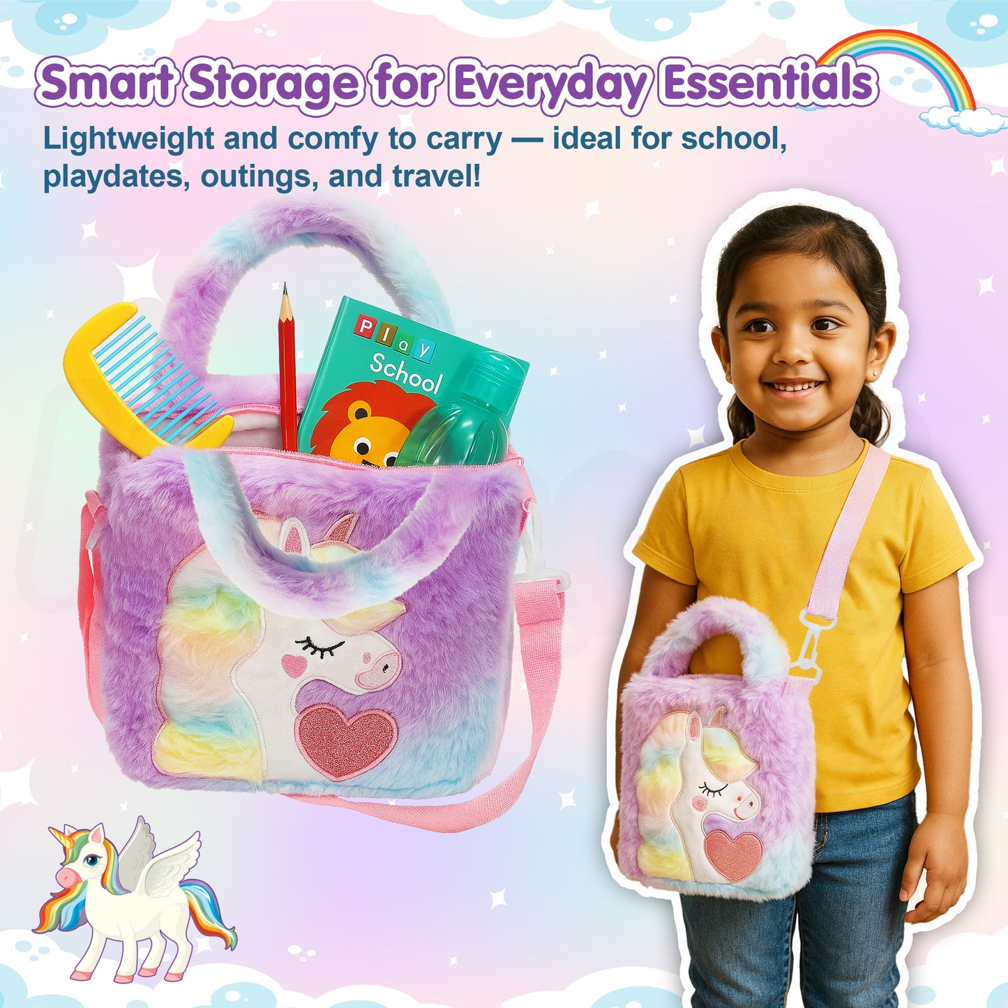 Kids Unicorn Sling Bag