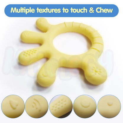 Silicone Finger-Shaped Teether (Yellow)
