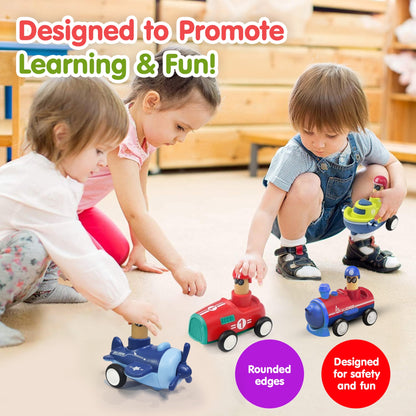 Bonkerheads Push & Go Play Cars