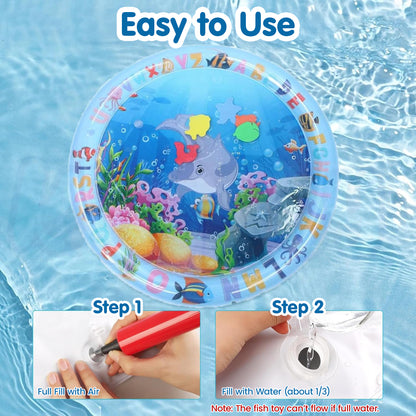 Inflatable Leakproof Round Water Play Mat