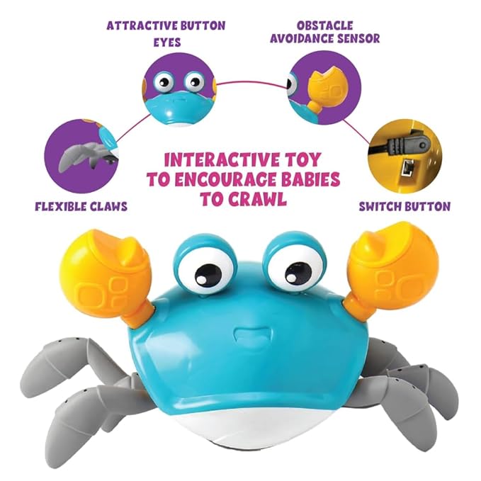 Dancing Musical Crawling Crab Baby Toy