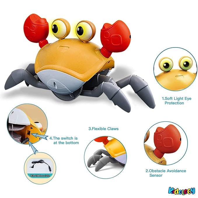 Dancing Musical Crawling Crab Baby Toy