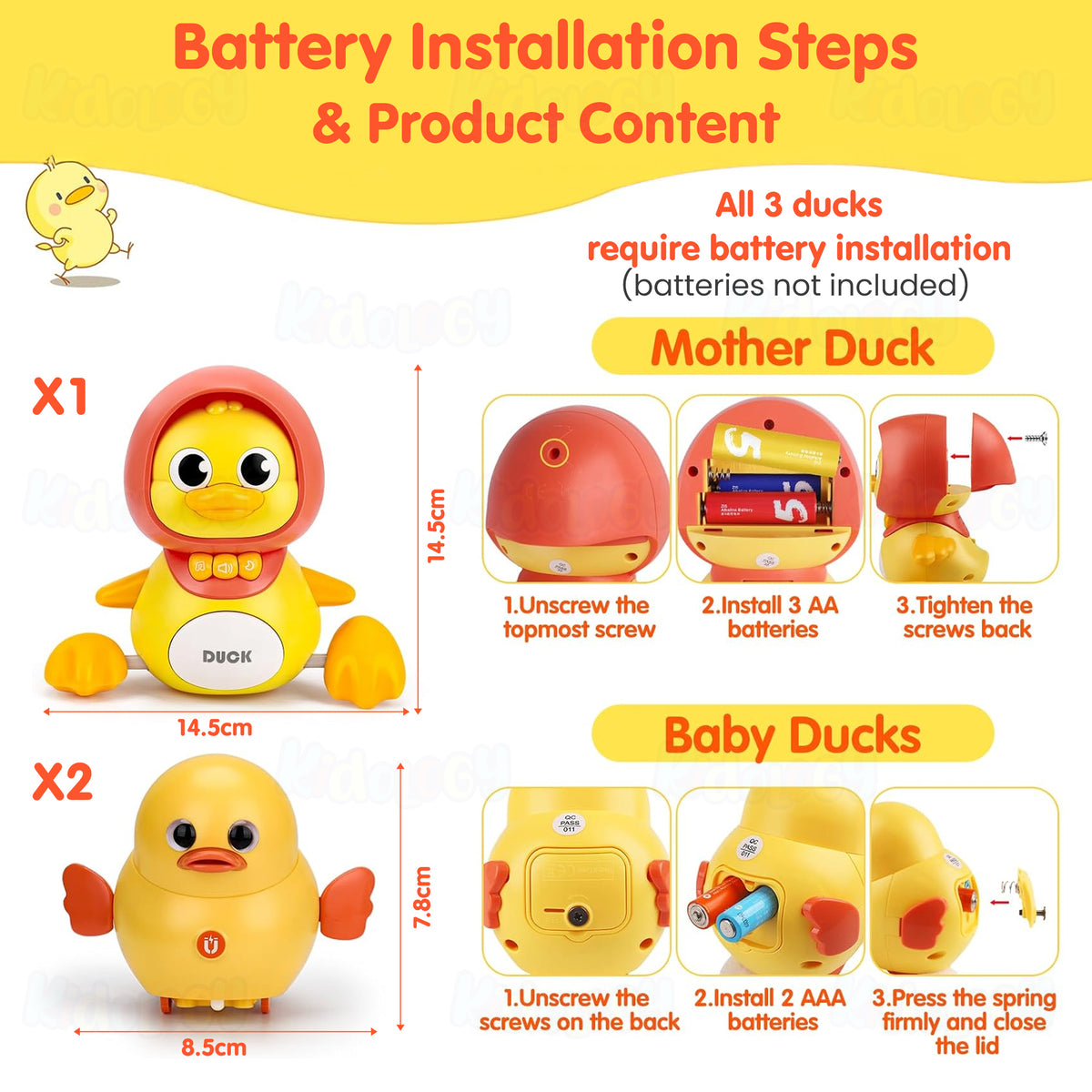 Baby Musical Duck Toy Set