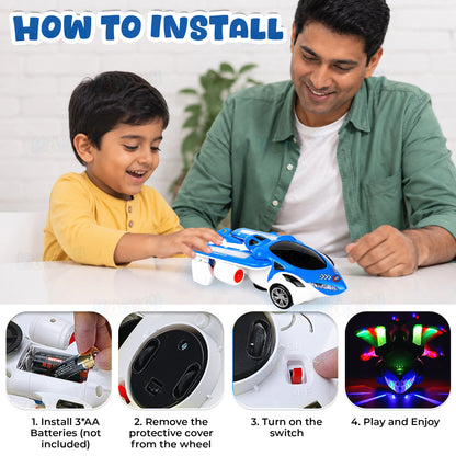 Automatic Deformation Airplane With Light & Music