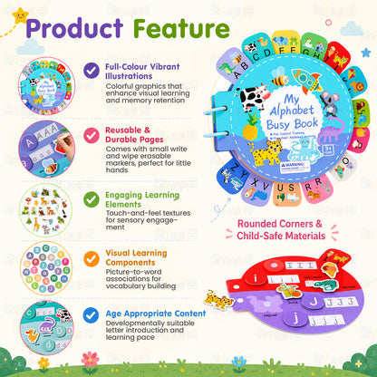 Alphabet Busy Book for Kids