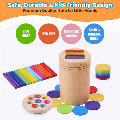 3 in 1 Activity Montessori Wooden Toy