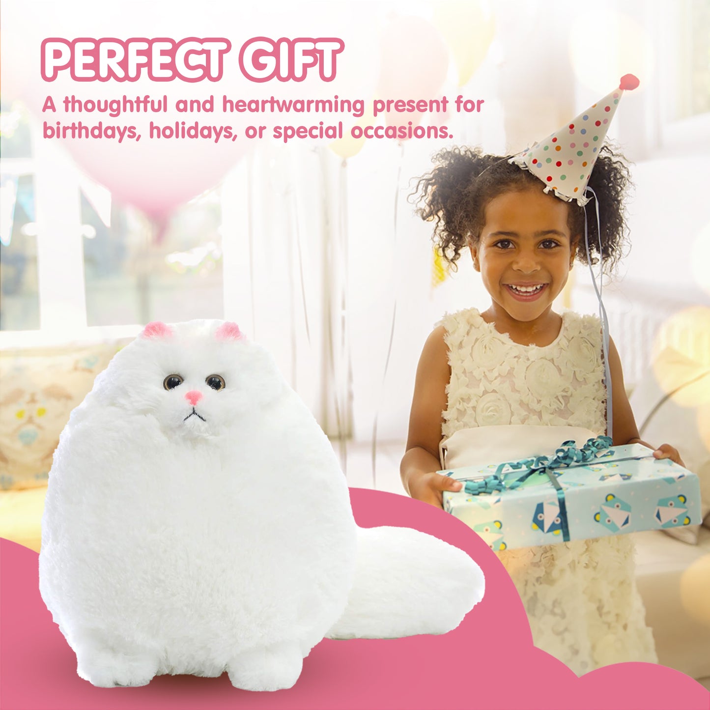 Fluffy Soft Plush Persian Cat Stuffed Toy