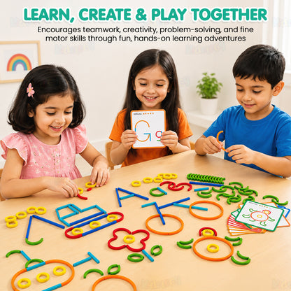 Creative Sticks & Rings Matching Puzzle Toys