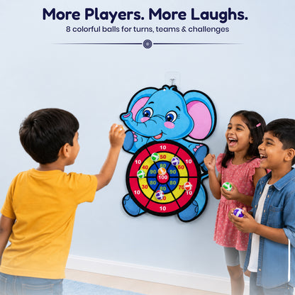 Large Blue Elephant Dart Board by Kidology, view 6