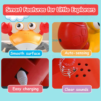 Dancing Musical Crawling Crab Baby Toy