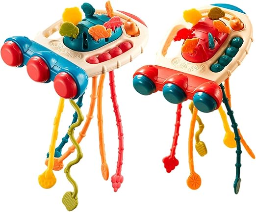 Baby Pull String Sensory Finger Rocket Toy