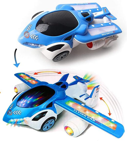 Automatic Deformation Airplane With Light & Music