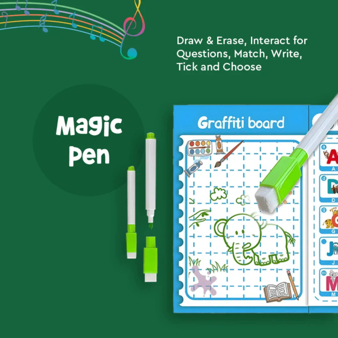 Children’s Interactive English Letters & Words Learning Book
