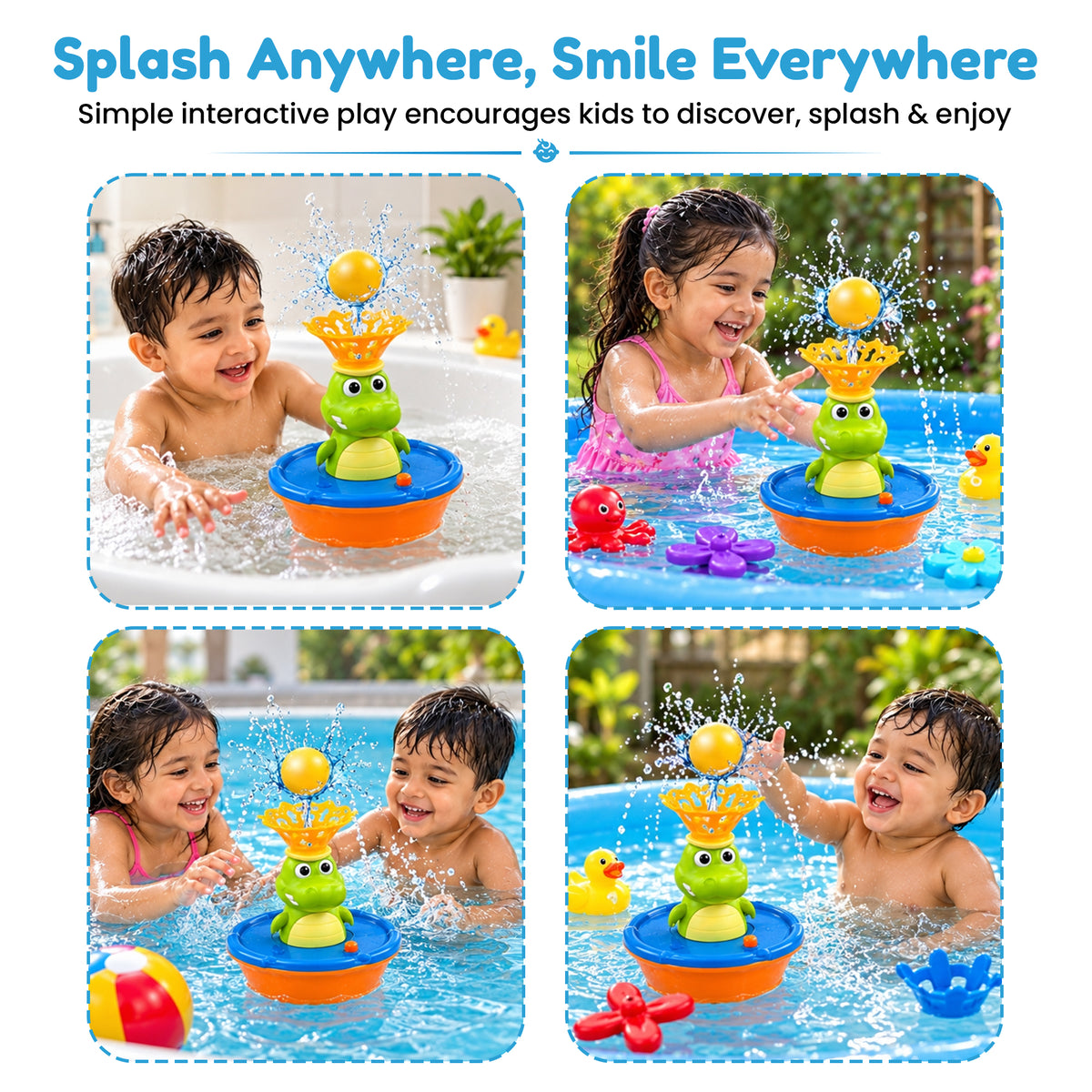 Fountain Crocodile Bath Toy by Kidology, view 8