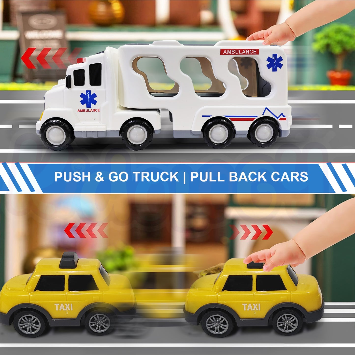 5 in 1 Ambulance Truck Toy Set
