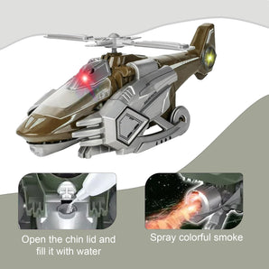 Flash-Spray Go Action LED Musical Chopper